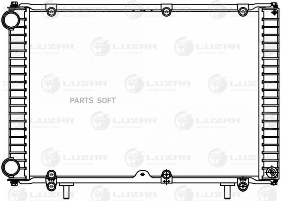 

LUZAR Радиатор охл. для ам ГАЗель-Бизнес УМЗ (сборный, алюм.) (LRc 0327)