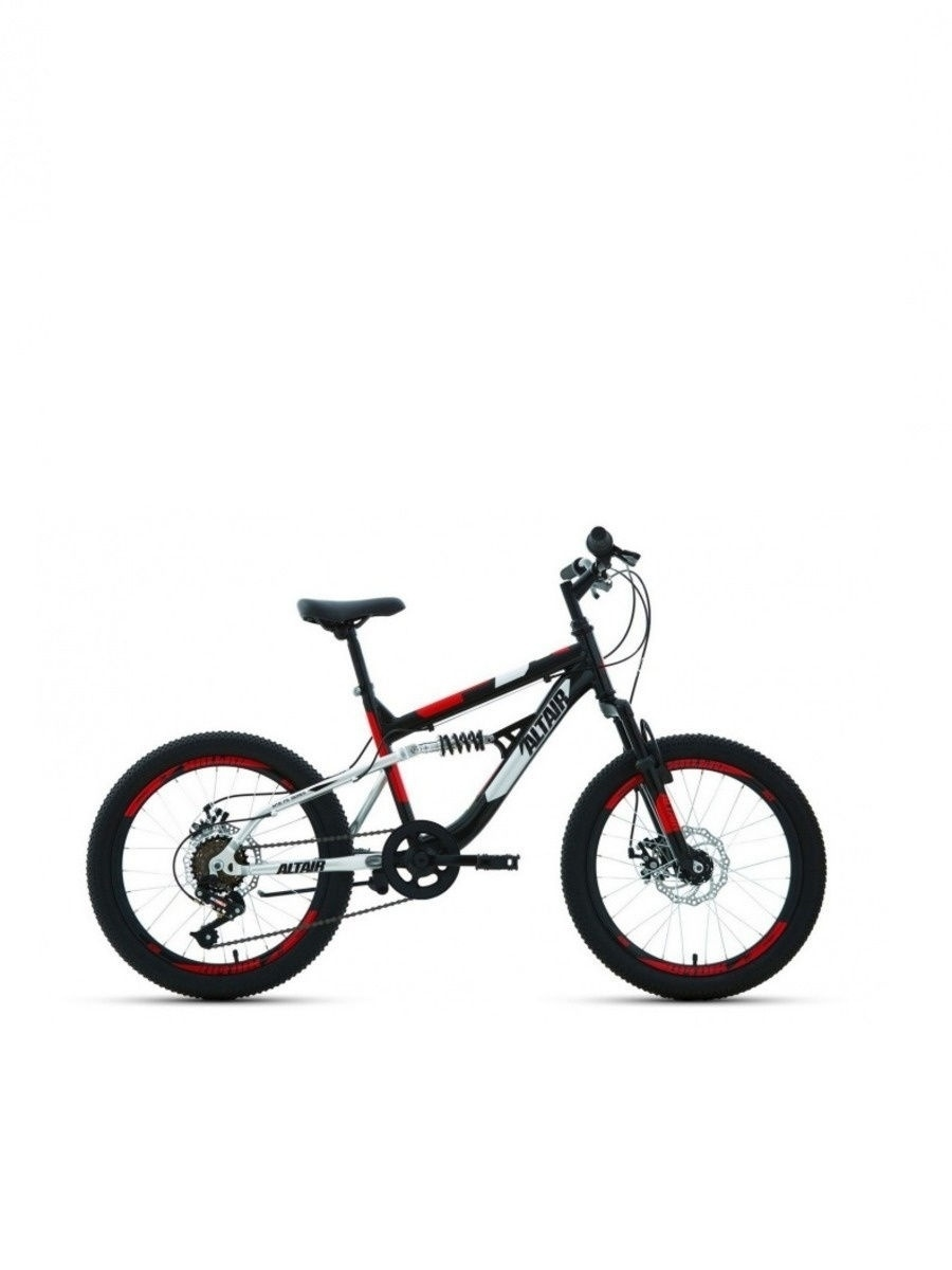 Велосипед Altair Mtb Fs disc 6 скоростей, ростовка 14, чёрный, красный, 20