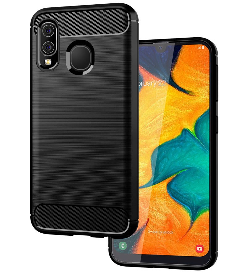 фото Чехол mypads для samsung galaxy a30 sm-a305f (2019) black (126657)