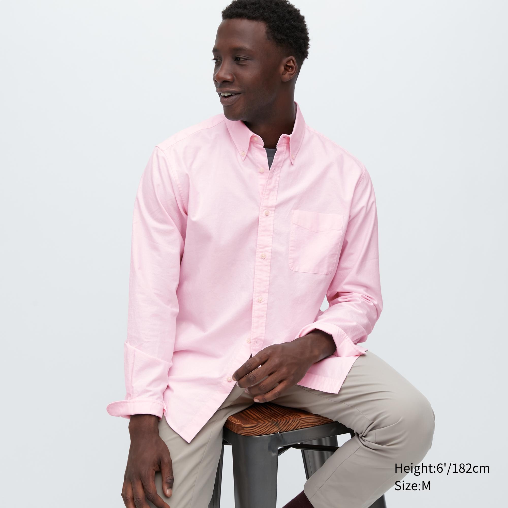 

Рубашка мужская UNIQLO 456630COL12 розовая M (доставка из-за рубежа), Розовый, 456630COL12