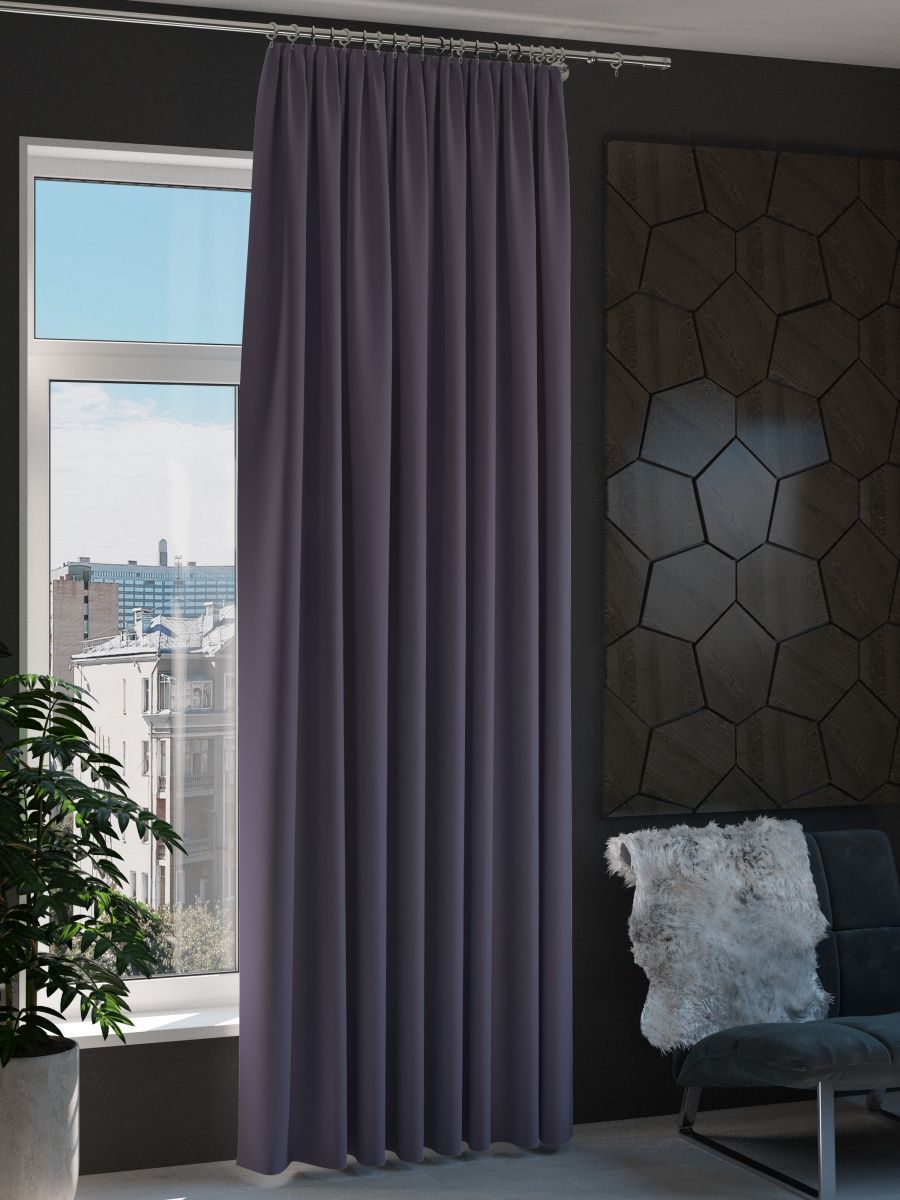 

Штора NovaTulle канвас сиреневый 400х270, сканвас4