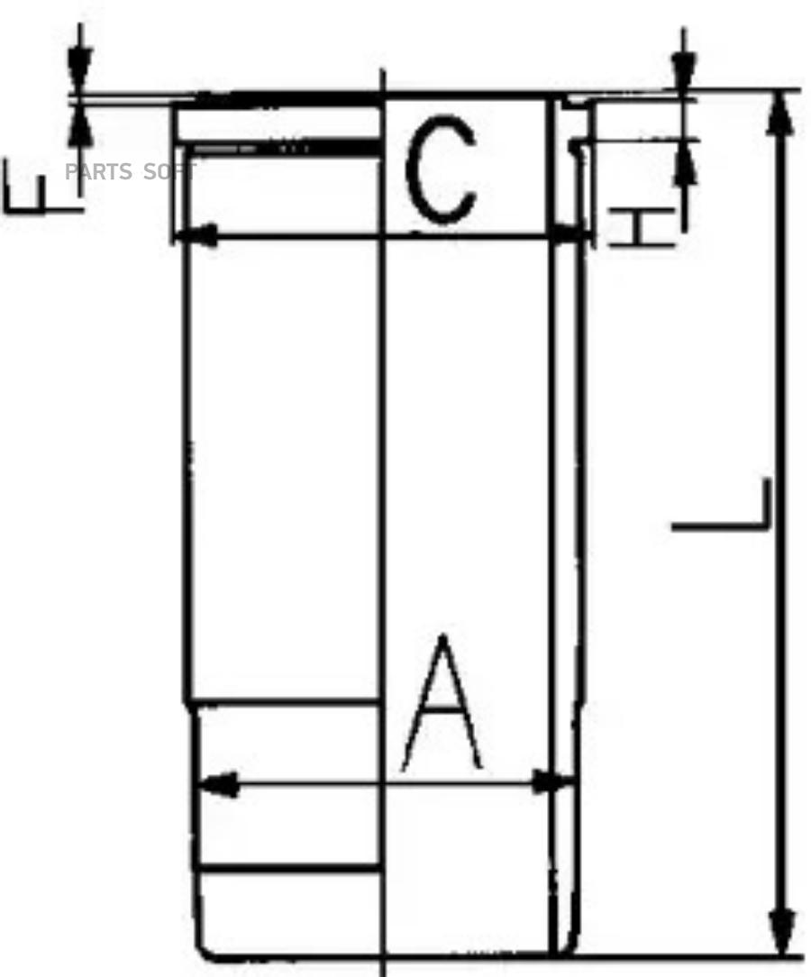 

89 820 110_гильза цилиндра d98.43 H+F= 9.41+0.93 Volvo FL618