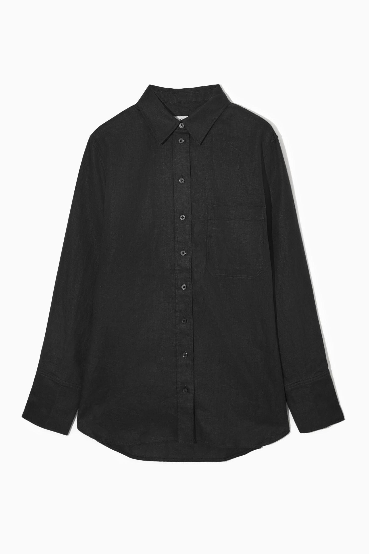 Рубашка женская COS 1163633001 черная 40 EU (доставка из-за рубежа)