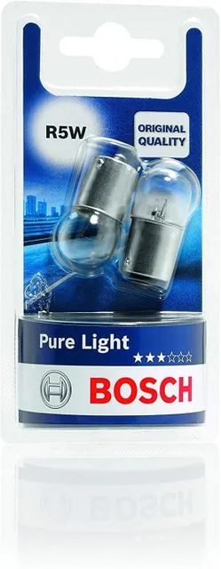 

Лампа автомобильная Bosch R5W 2шт 1987301022