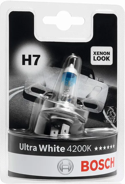 

Лампа автомобильная BOSCH H7 ULTRA WHITE 12V 55W, 1987301090