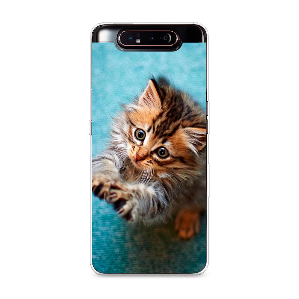 

Чехол Awog на Samsung Galaxy A80 "Котенок просит есть", Разноцветный, 28350-2
