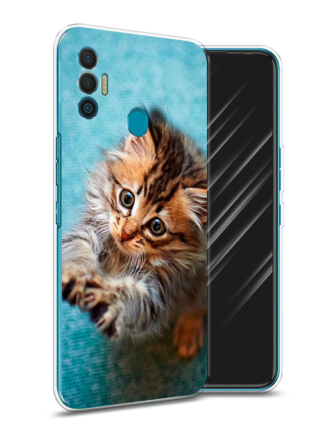 

Чехол Awog на Realme C15 "Котенок просит есть", Разноцветный, 255050-2