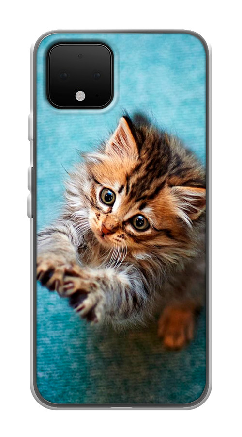 

Чехол Awog на Google Pixel 4 "Котенок просит есть", Разноцветный, 270250-2