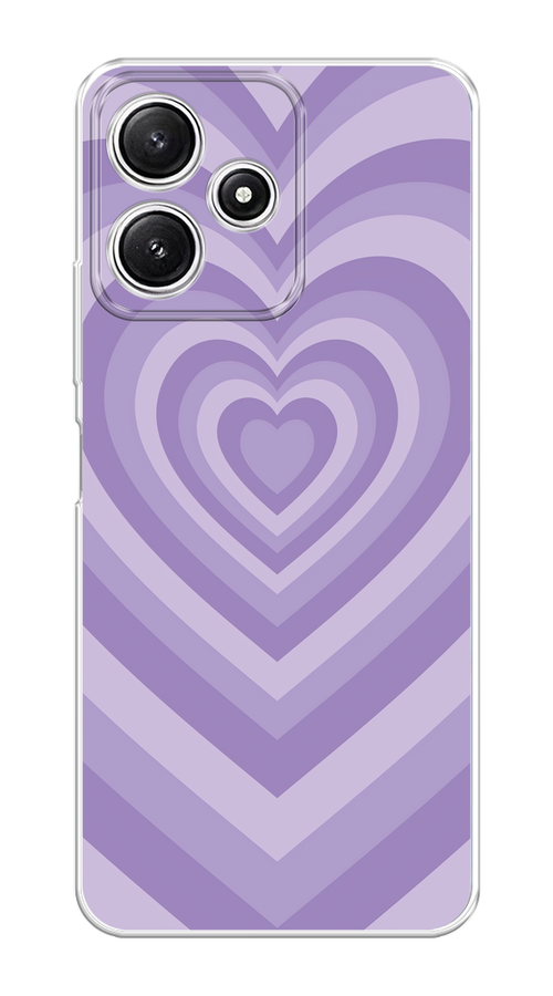

Чехол на Xiaomi Redmi 12 5G/Redmi 12R "Violet heart latte", Фиолетовый, 319750-1