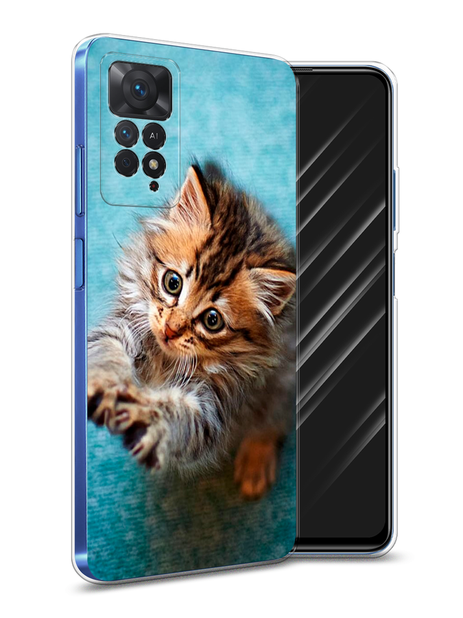 

Чехол Awog на Xiaomi Redmi Note 11E Pro "Котенок просит есть", Разноцветный, 314750-2