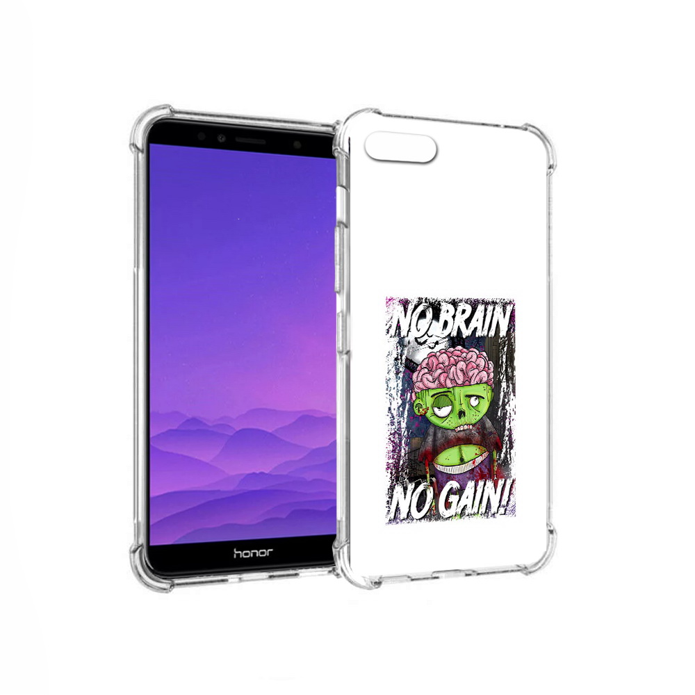 

Чехол MyPads Tocco для Honor 7A глупый зомби (PT111206.25.289), Прозрачный, Tocco