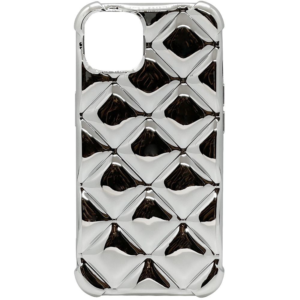 фото Силиконовый чехол igrape diamond для iphone 13, серебряный