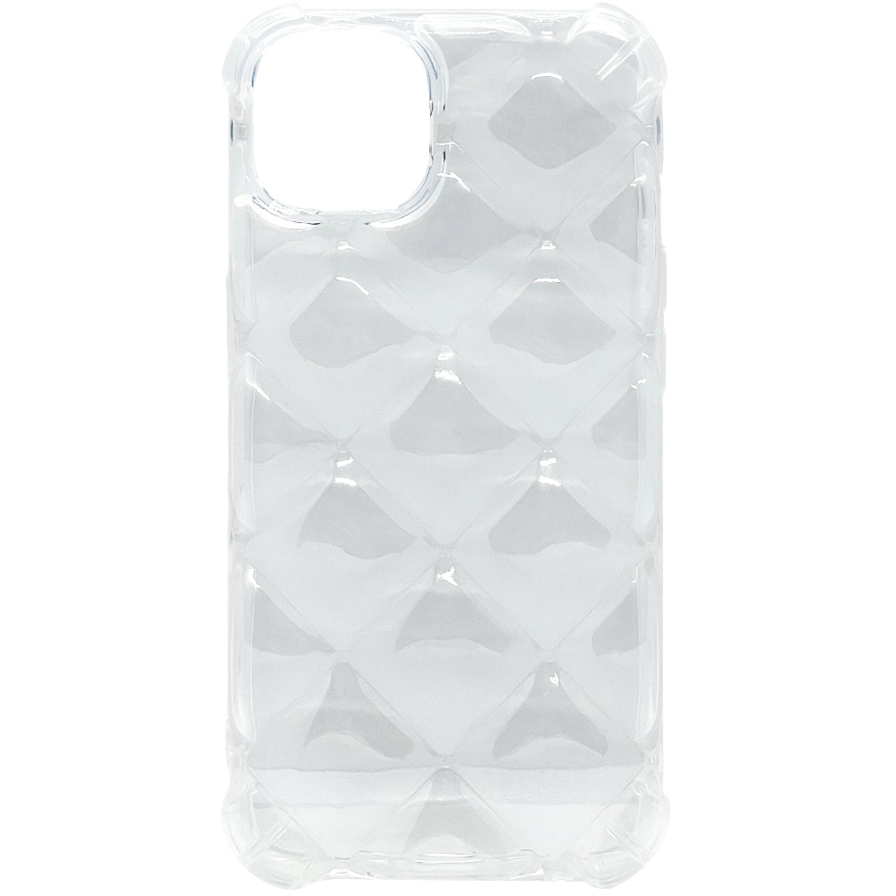 

Силиконовый чехол ромб iGrape Diamond для iPhone 13 (Прозрачный), diamond11