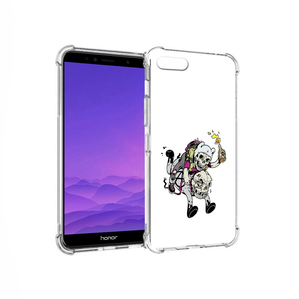 

Чехол MyPads Tocco для Honor 7A время приключений скелеты (PT111206.25.277), Прозрачный, Tocco