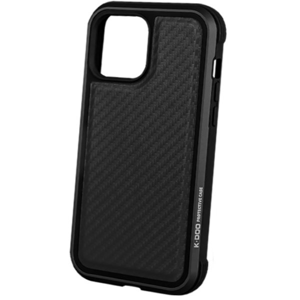 фото Чехол для iphone 12 pro max mars carbon, черный k-doo