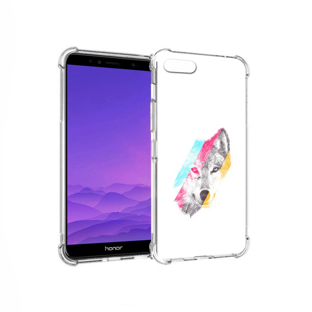 

Чехол MyPads Tocco для Honor 7A волк градиент (PT111206.25.268), Прозрачный, Tocco