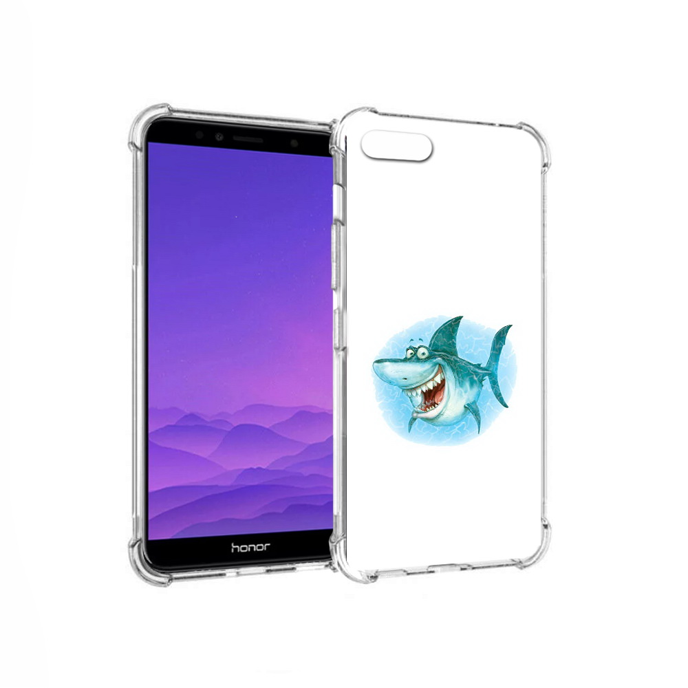 

Чехол MyPads Tocco для Honor 7A веселая акула (PT111206.25.261), Прозрачный, Tocco