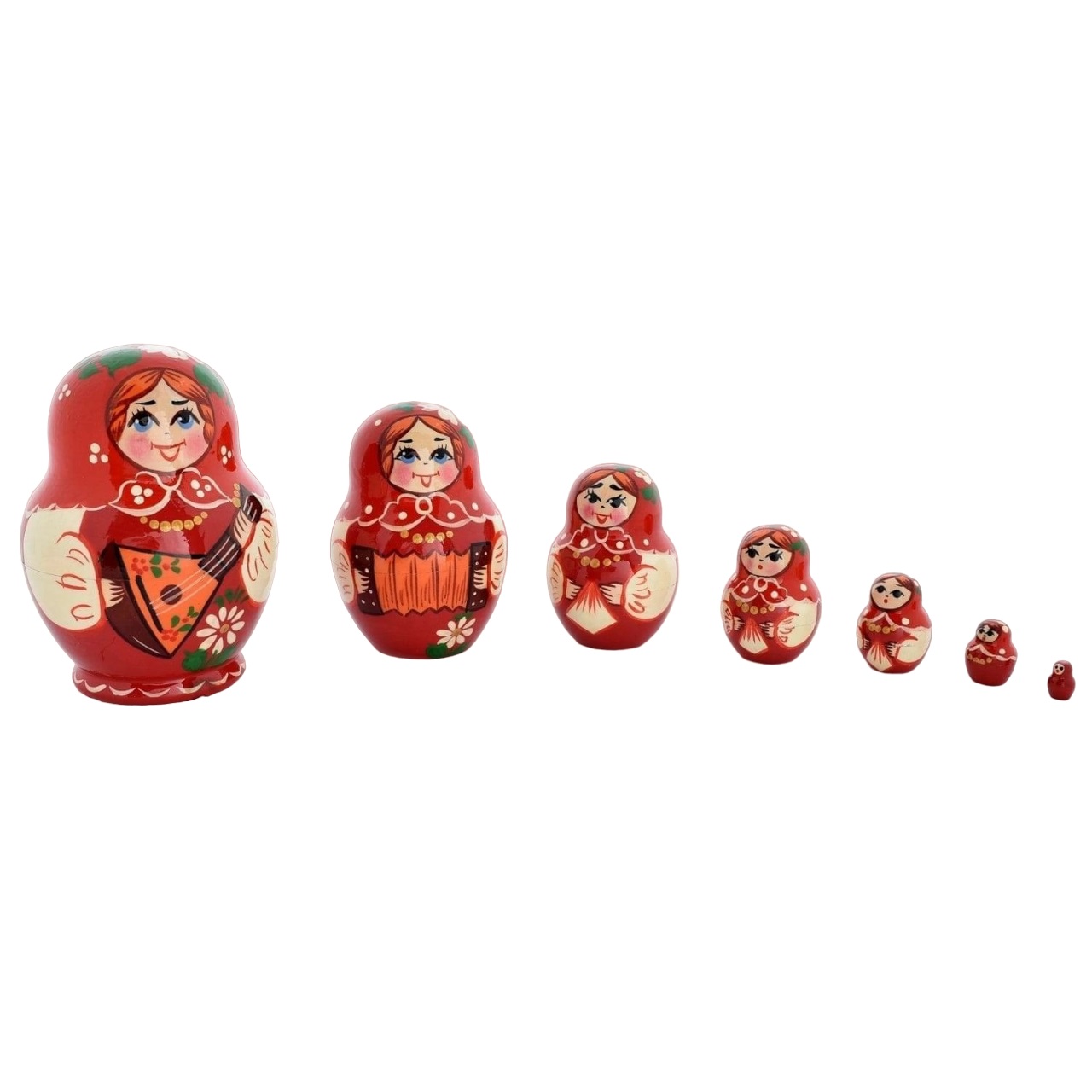 

Матрешка "Дуняша" 7 мест, Разноцветный