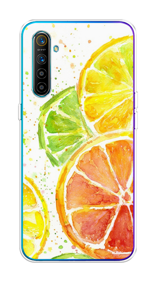 

Чехол на Realme XT "Цитрусовые", Белый;желтый;красный;зеленый, 251450-1