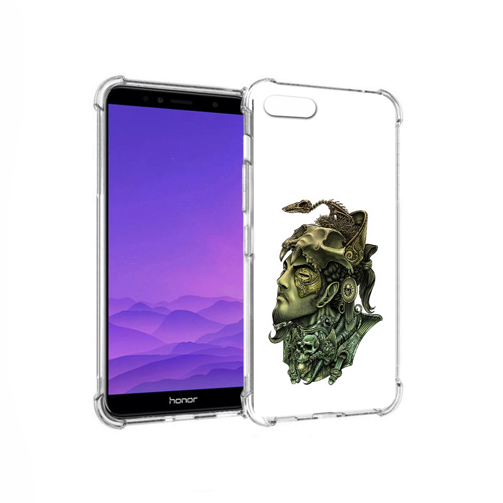 

Чехол MyPads Tocco для Honor 7A бронзовый воин (PT111206.25.248), Прозрачный, Tocco
