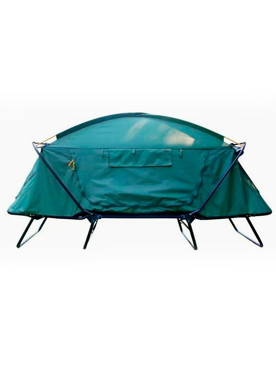 фото Двухместная палатка-раскладушка cf0941 из железного каркаса nobrand