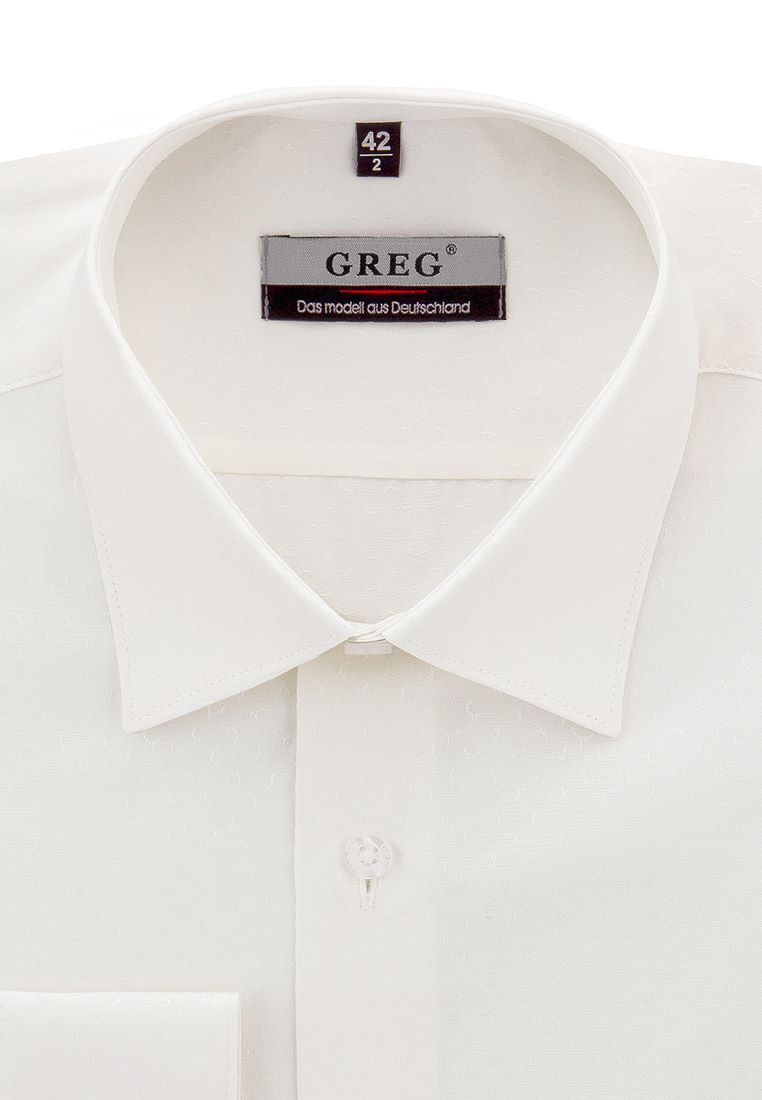 

Рубашка мужская Greg 01-00006472 бежевая 43, Бежевый, 01-00006472