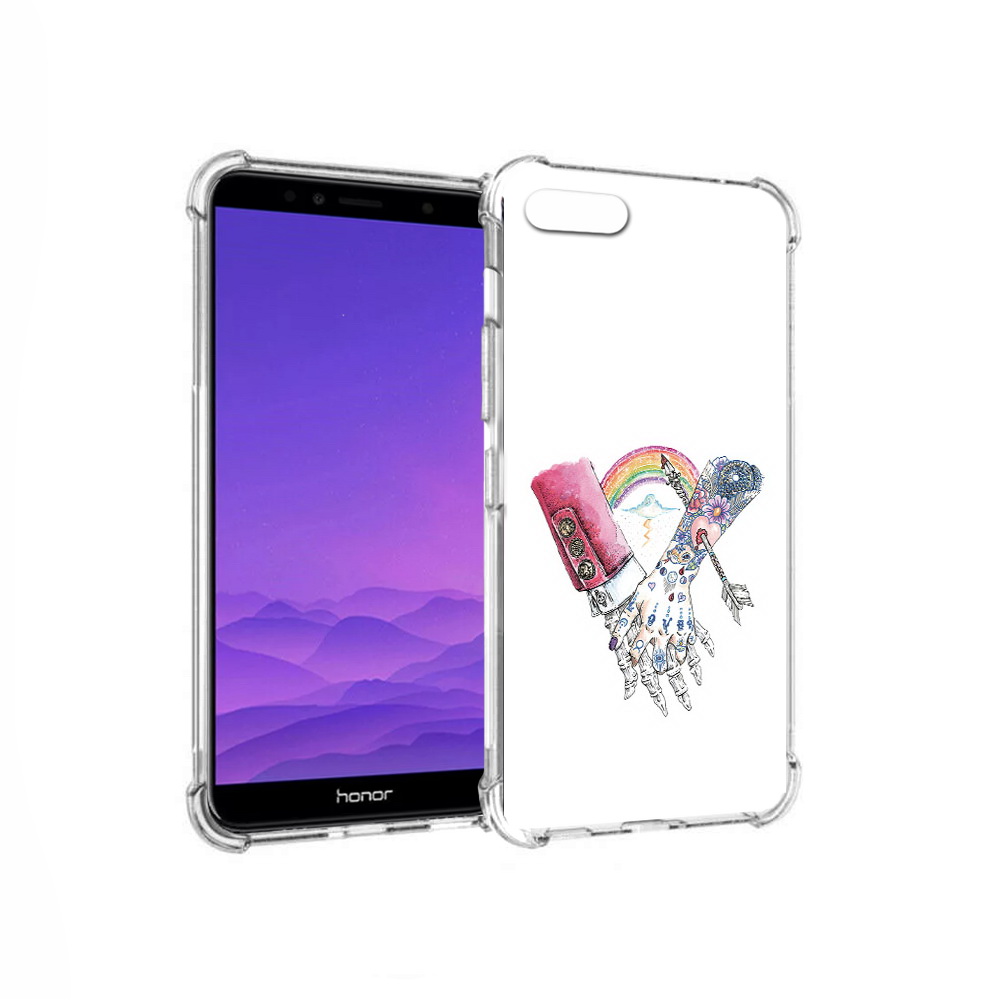 

Чехол MyPads Tocco для Honor 7A абстракция руки в татуировках (PT111206.25.212), Прозрачный, Tocco