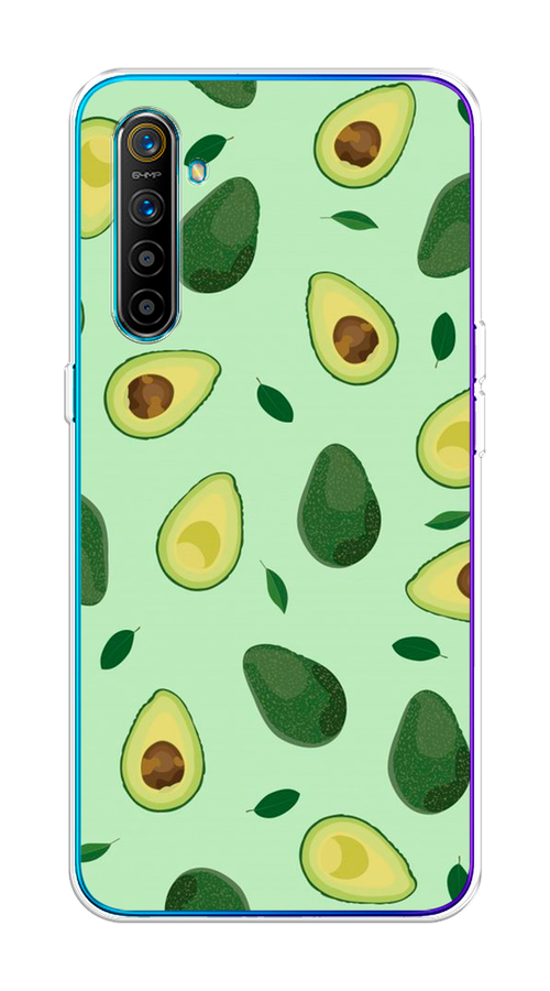 

Чехол на Realme XT "Blue avocado", Коричневый;зеленый, 251450-1