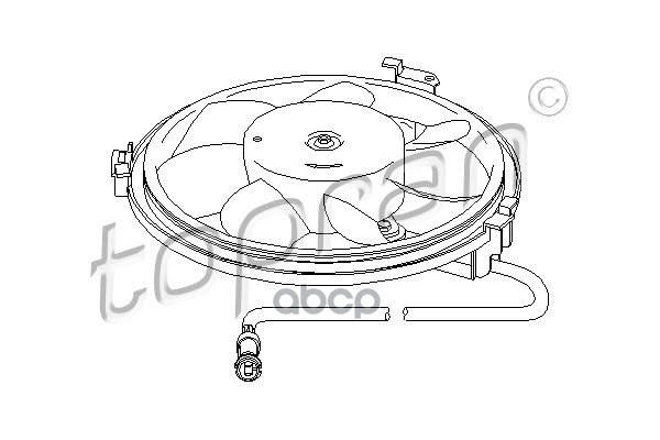 Вентилятор Охлаждения Двигателя Замена Для Hp-112105755 topran арт 112105001 7850₽