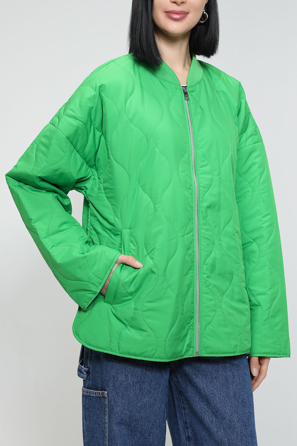 

Куртка женская Esprit Casual 013EE1G366 зеленая L, Зеленый, 013EE1G366