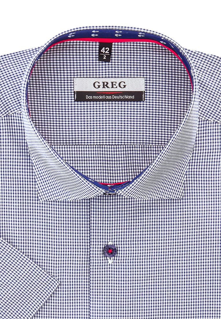 

Рубашка мужская Greg 01-00012640 синяя 39, Синий, 01-00012640