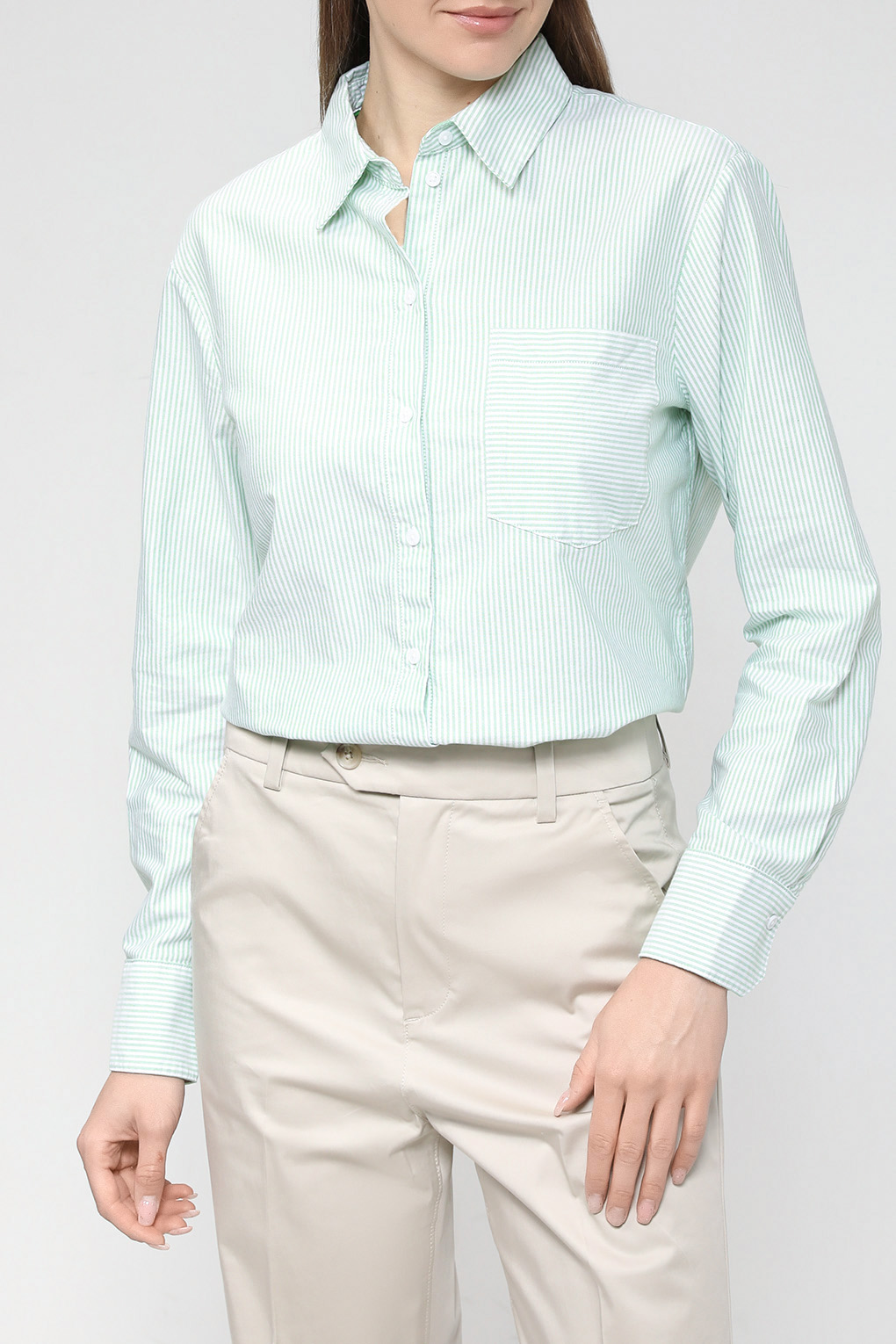 

Рубашка женская Esprit Casual 023EE1F315 зеленая M, Зеленый, 023EE1F315