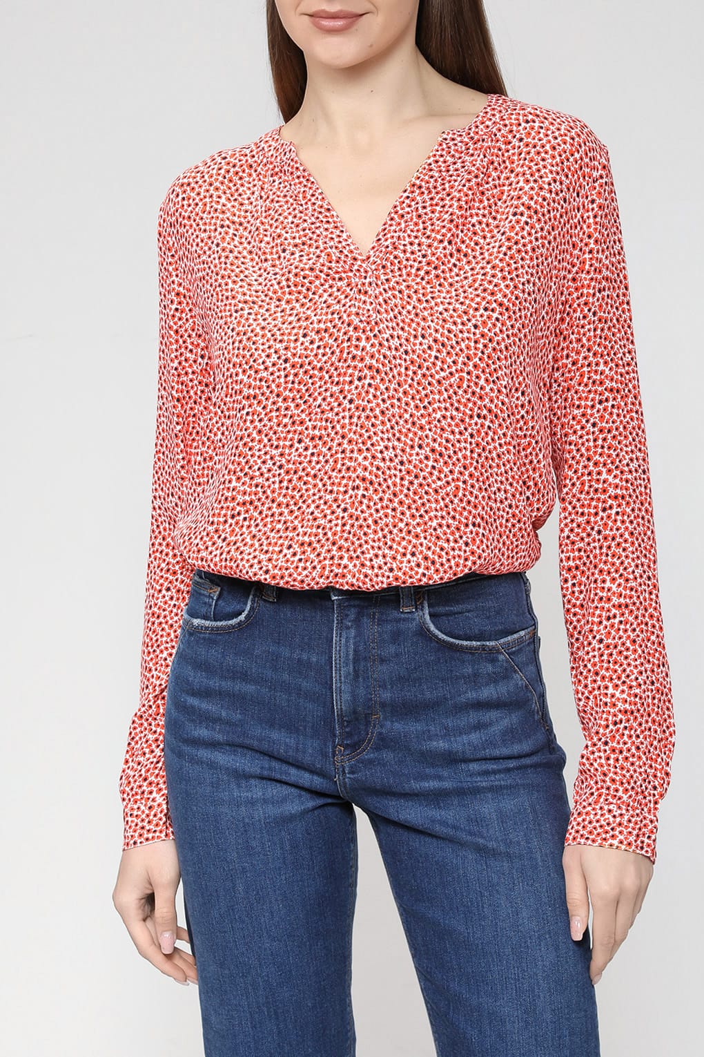 

Блуза женская Esprit Casual 023EE1F308 красная 2XL, Красный, 023EE1F308