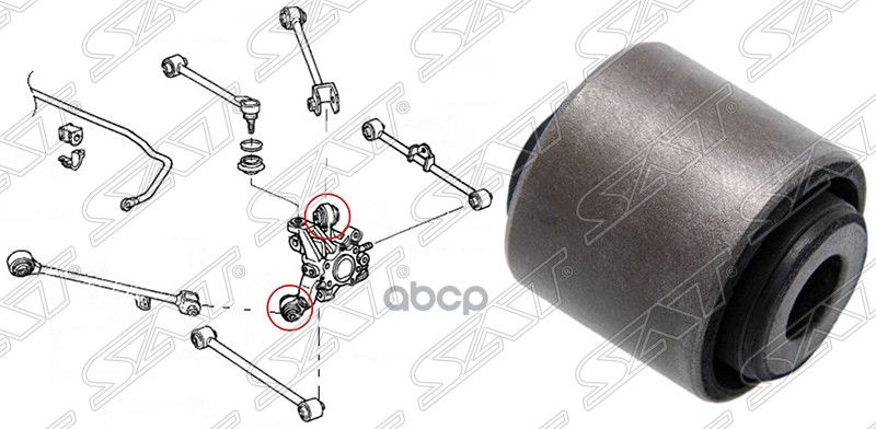 

Сайлентблок Задней Цапфы Honda Accord Cl# 2002-2008 Sat арт. ST-52210-SEA-E03-U