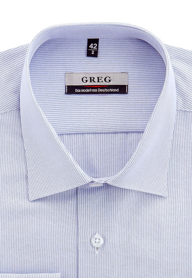 

Рубашка мужская Greg 01-00015266 голубая 38, Голубой, 01-00015266