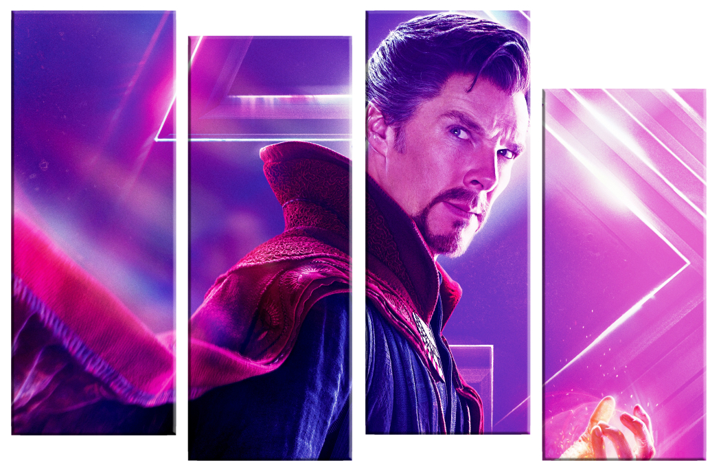 

Большая модульная картина Доктор Стрендж. В спальню, гостиную, зал. PR-1778 (169x105см)