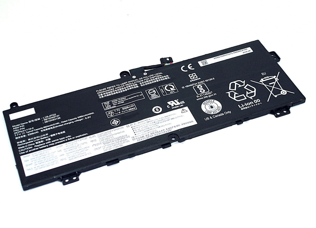 

Аккумуляторная батарея L19M4PG2, L19D4PG2 для ноутбука Lenovo Ideapad Flex 5 CB-13IML05, C