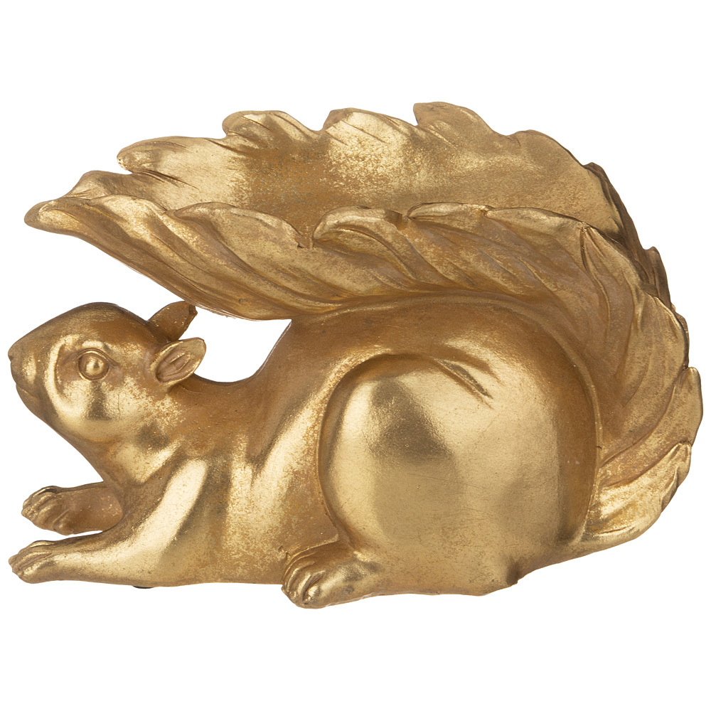 

Подставка декоративная полистоун 22,5х11,3х13,8см Lefard "Белка" 146-1795, Золотистый, Белка