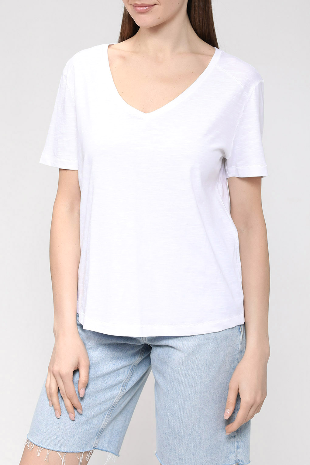 

Футболка женская Esprit Casual 023EE1K330 белая XL, Белый, 023EE1K330