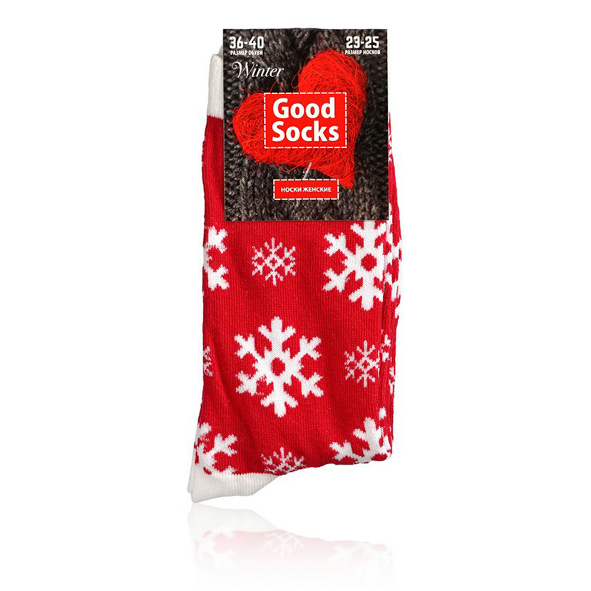 

Носки женские Good Socks красные 23-25, Красный