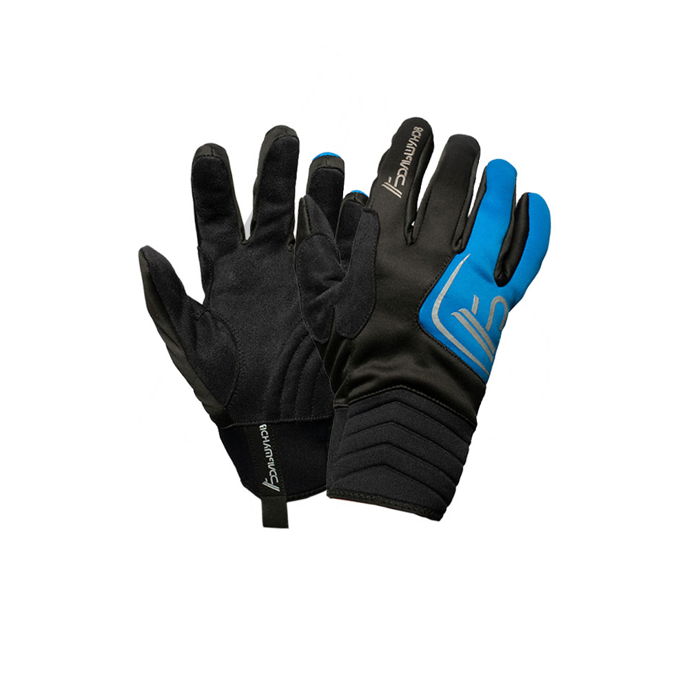 Перчатки лыжные Александр Большунов Racing, черно-синие, размер 6