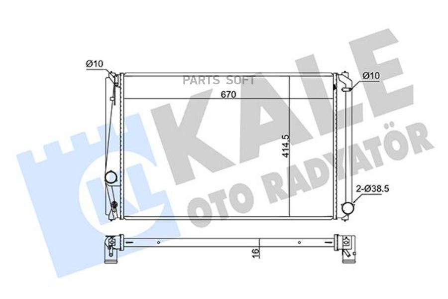 

346220_радиатор системы охлаждения Toyota Rav IV 2.0VVTi 06>