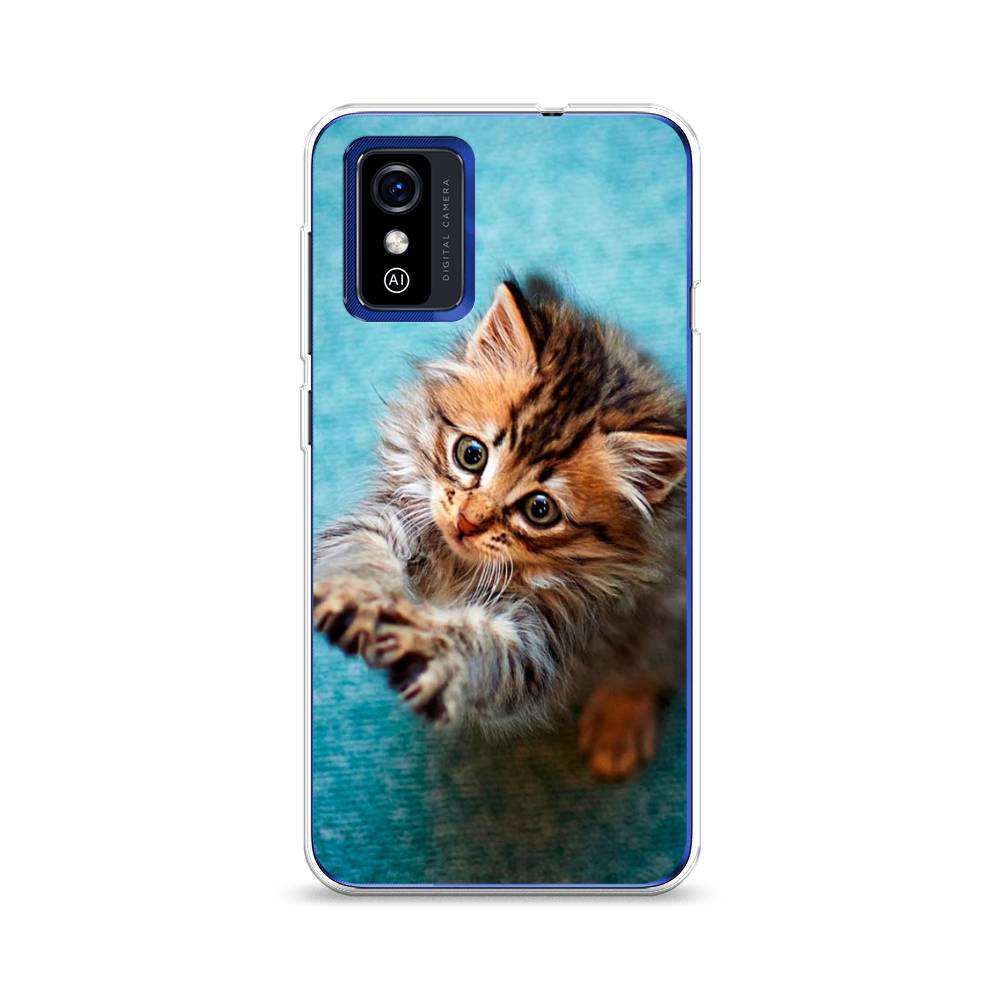 

Чехол Awog на ZTE Blade L9 / ЗТЕ Блэйд L9 "Котенок просит есть", Разноцветный, 135250-2