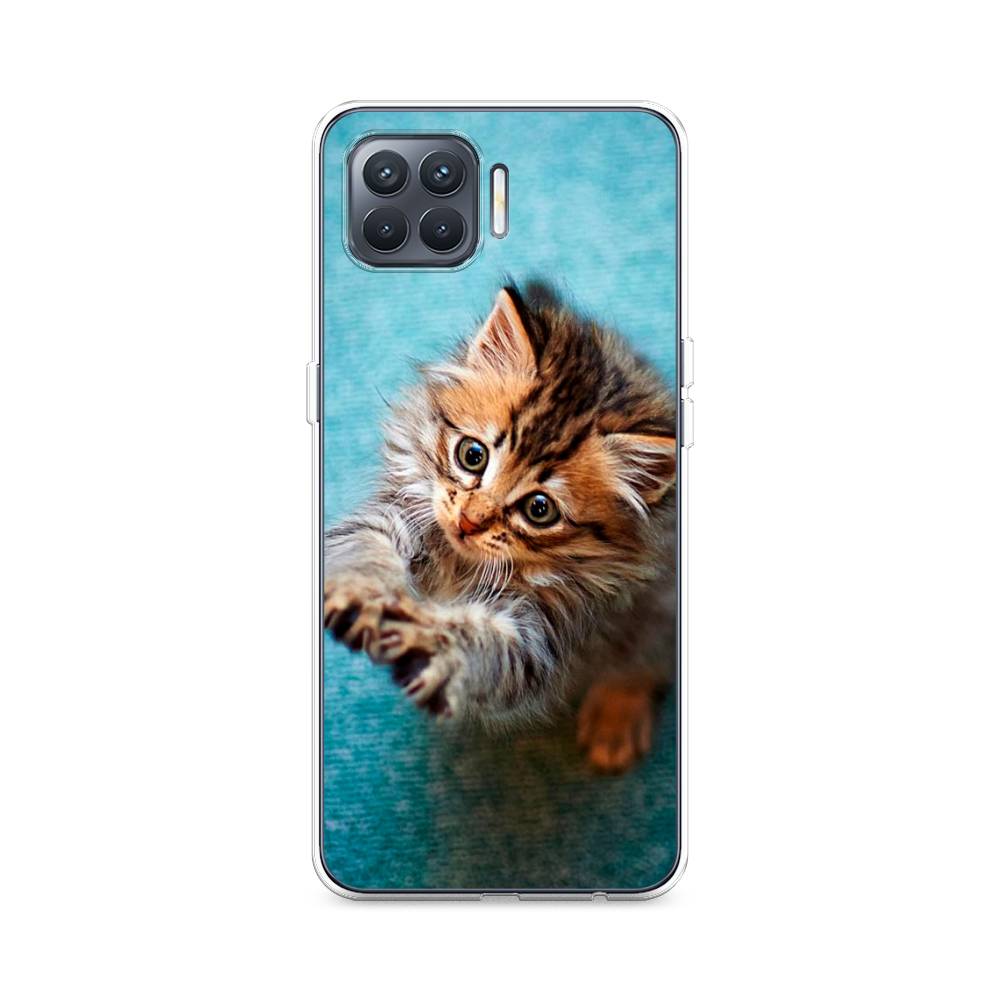 

Чехол Awog на Oppo Reno 4 lite "Котенок просит есть", Разноцветный, 254550-2