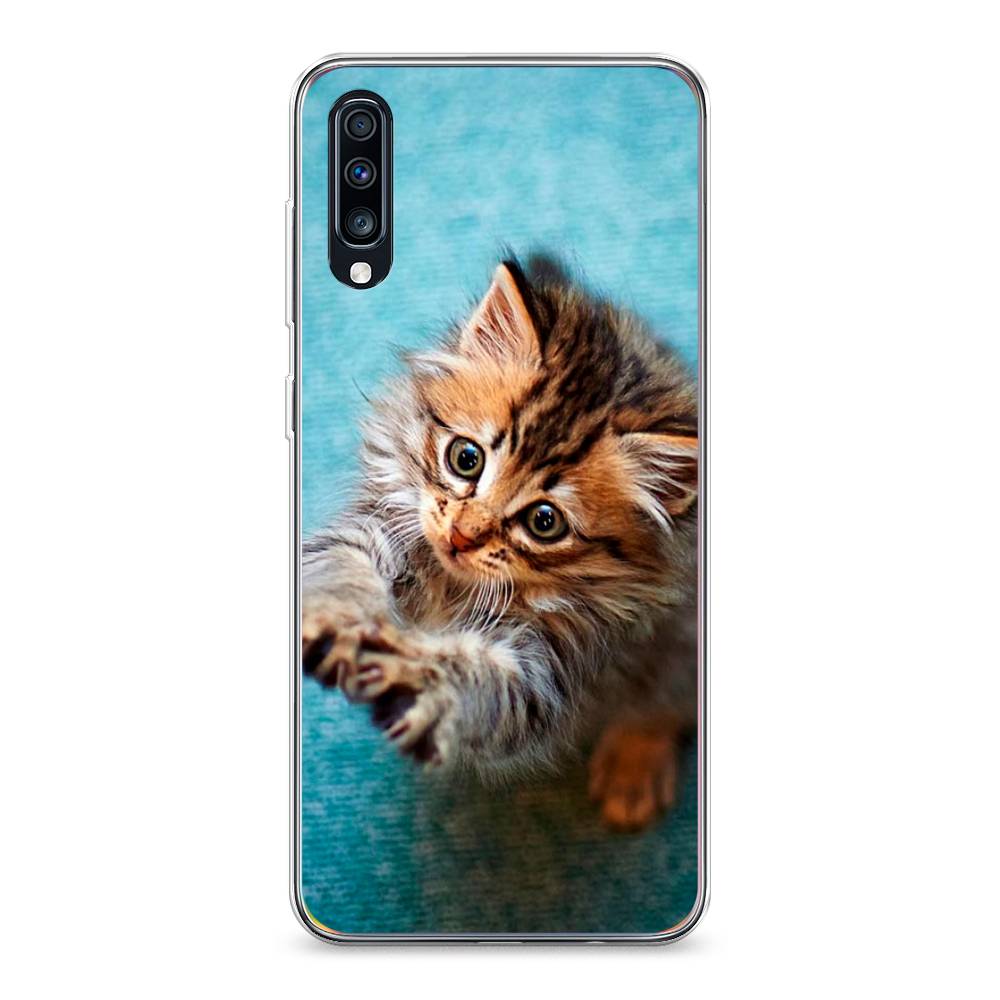 

Чехол Awog на Samsung Galaxy A70 "Котенок просит есть", Разноцветный, 28150-2
