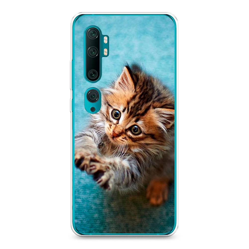 

Чехол Awog на Xiaomi Mi Note 10/Mi Note 10 Pro "Котенок просит есть", Разноцветный, 37350-2