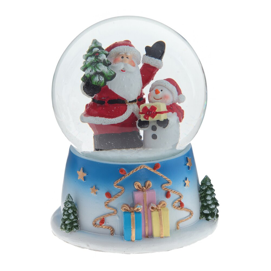 

Фигурка в стеклянном шаре Дед Мороз Remeco, полимер и стекло, 14x11x11 см, Красный;голубой, Ремеко-Фигурки2-43