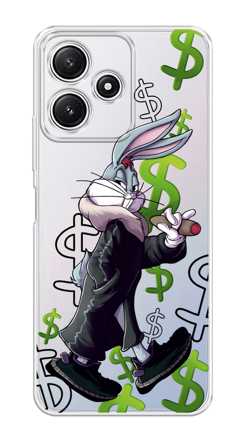 

Чехол на Xiaomi Redmi 12 5G/Redmi 12R "Rich Bugs Bunny", Зеленый;черный;голубой, 319650-1