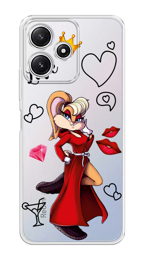 

Чехол на Xiaomi Redmi 12 5G/Redmi 12R "Rich Lola Bunny", Красный;бежевый;оранжевый, 319650-1
