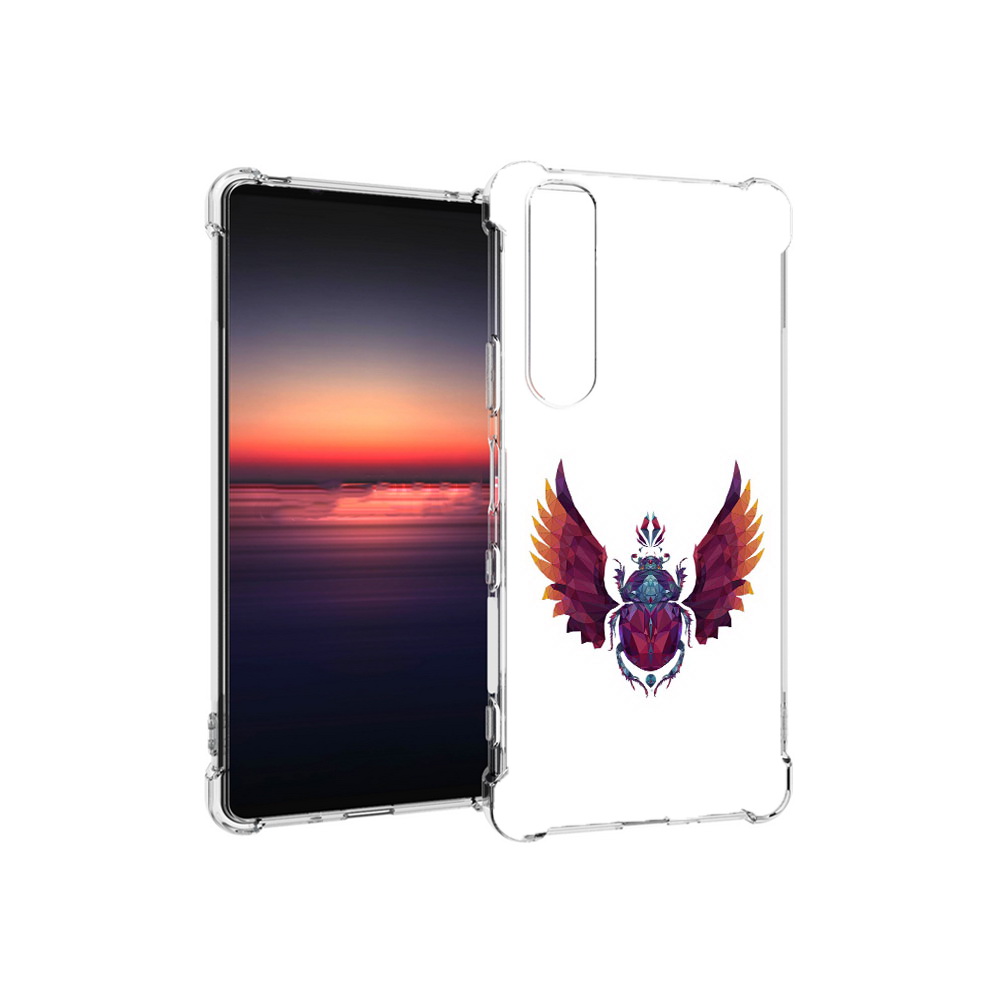 

Чехол MyPads Tocco для Sony Xperia 1 III алмазный скоробей (PT162368.229.219), Прозрачный, Tocco